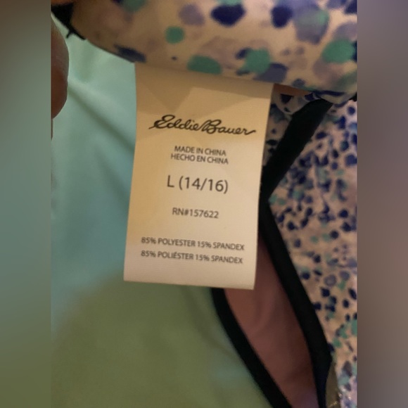 NWOT Eddie Bauer Kids Swim Suit with Reversible Bottoms sz:L (14/16) Kids - Picture 2 of 12